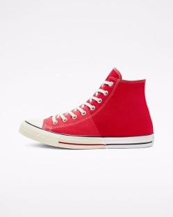 Converse Reconstructed Chuck Taylor All Star Női Magasszárú Piros/Fehér | LQGIMDZ-HU